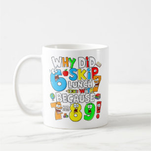 Funny Number Day Maths Mug 7 8 9 Joke