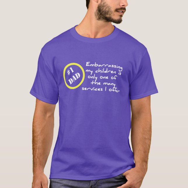 Funny Number One Dad T-Shirt (Front)