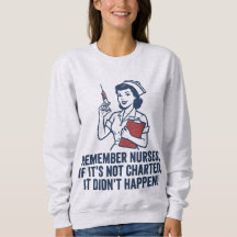 Funny Nurse Charting Quote Vintage Retro Nursing