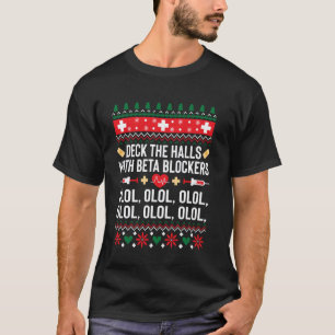 Funny Nurse Christmas Xmas Shirt Beta Blockers Gif