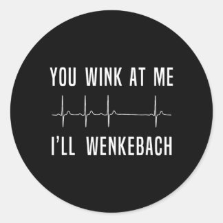 Funny Nurse Classic Round Sticker