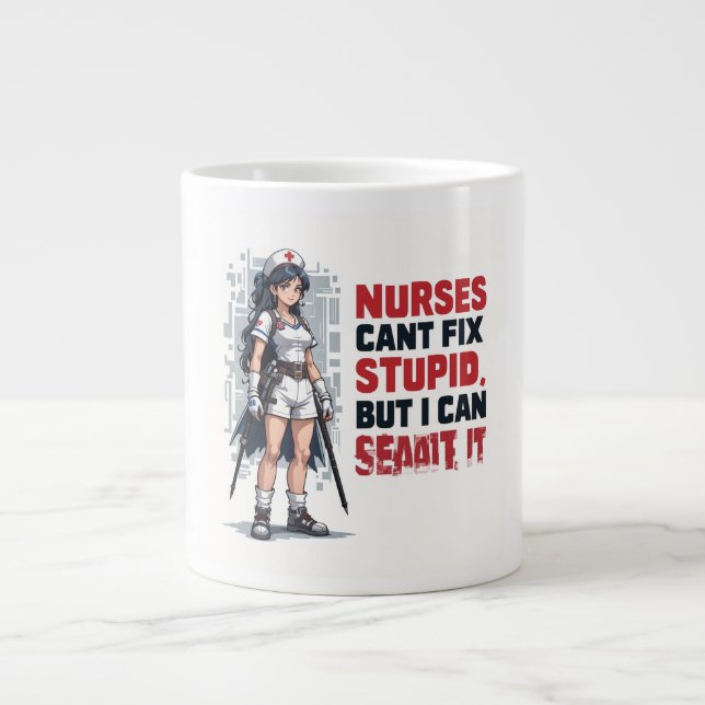 Funny Nurse Coffee Mug — Sarcastic Nursing Gift fo (Front)