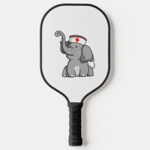 funny nurse elephant international nurse day pickleball paddle