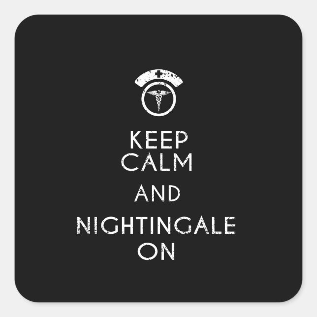 Funny Nurse Florence Nightingale Nurse Gift RN Square Sticker (Front)