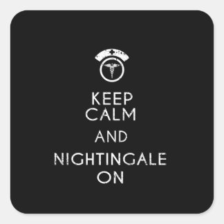Funny Nurse Florence Nightingale Nurse Gift RN Square Sticker