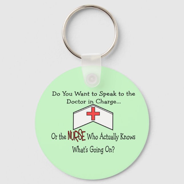 Funny Nurse Gifts Key Ring (Front)