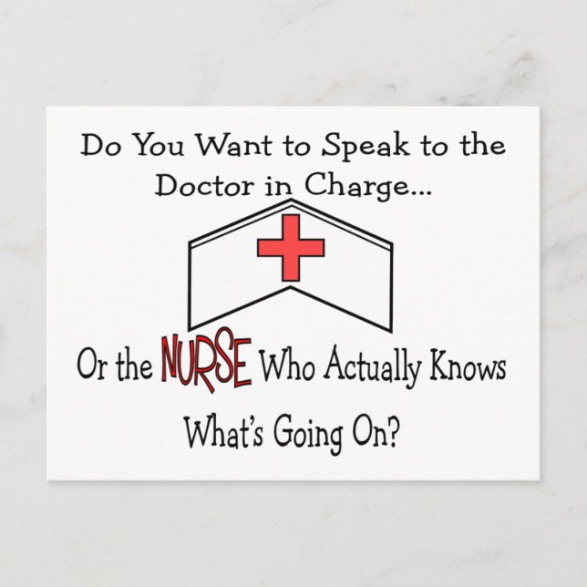 Funny Nurse Gifts Postcard (Front)
