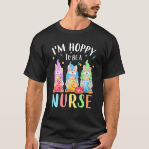 Funny Nurse Gnomes Easter Day Bunny Eggs RN ICU CN T-Shirt