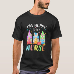 Funny Nurse Gnomes Easter Day Bunny Eggs RN ICU CN T-Shirt