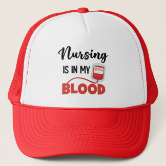 Funny Nurse Hat Gift Nursing Is In My Blood