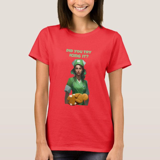 Funny Nurse Icing It Thunder_Cove T-Shirt (Front)