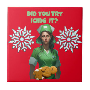 Funny Nurse Icing It Thunder_Cove Tile