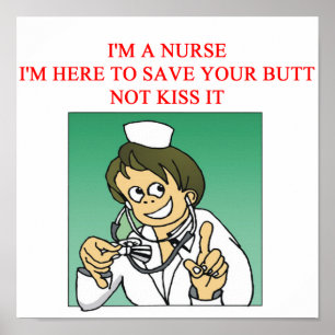 funny nurse joke poster