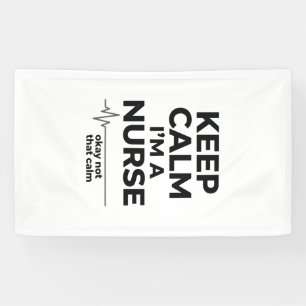 Funny Nurse Keep Calm Vintage Engraving Shirt Desi Banner