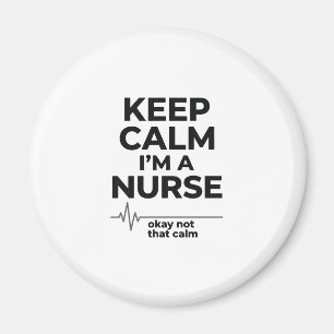 Funny Nurse Keep Calm Vintage Engraving Shirt Desi Magnet
