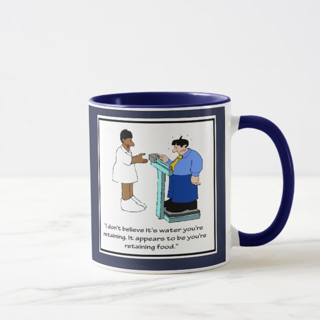Funny Nurse Mug - Weight Comic (Right)