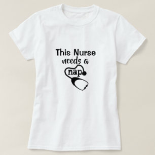 Funny Nurse Nap Women's White T-shirt