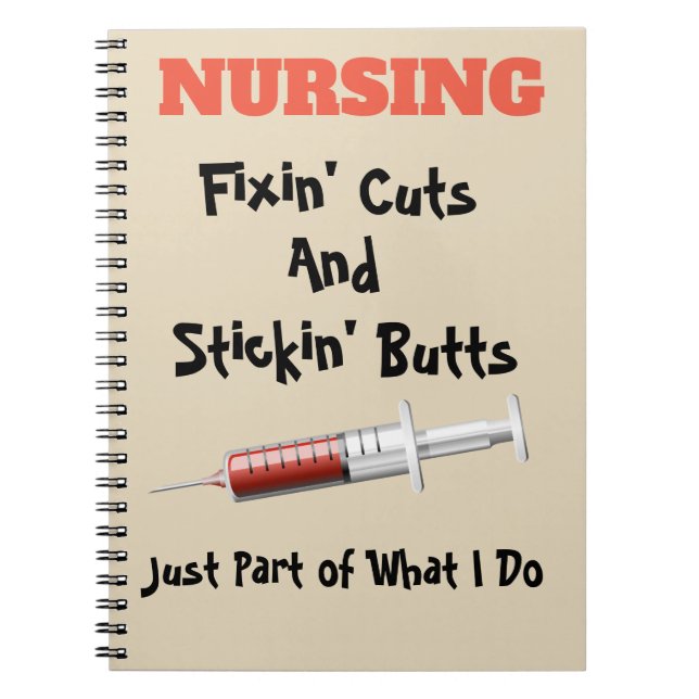 Funny Nurse Notebook (Front)