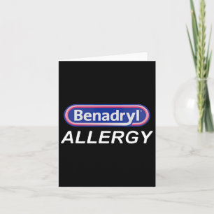Funny Nurse Pharmacy Halloween Costume Benadryl Al Card