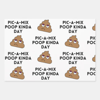 Funny Nurse Poop Wrapping Paper Sheet