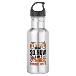 Funny Nurse Practitioner Witch Halloween Design_1 532 Ml Water Bottle