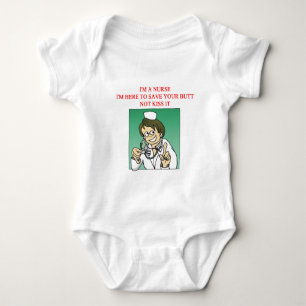 funny nurse proverb baby bodysuit