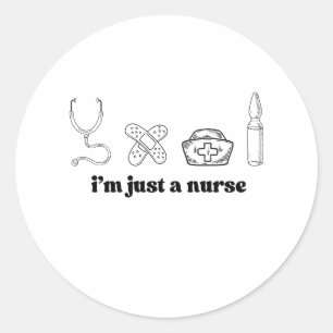 Funny Nurse Quote Medical Sticker Design