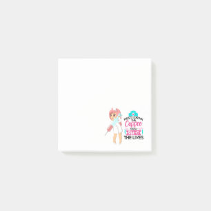 Funny Nurse Saying with Big Hypodermic Needle Post-it Notes