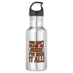 Funny Nurse Seen It All Vintage Halloween Design_1 532 Ml Water Bottle