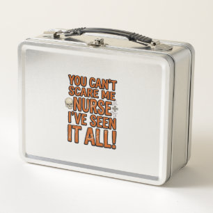 Funny Nurse Seen It All Vintage Halloween Design_1 Metal Lunch Box