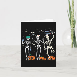 Funny Nurse Skeleton Halloween Healthcare 1 Card