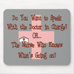 Funny Nurse T-Shirts and Gifts Mouse Pad
