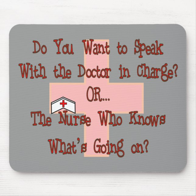 Funny Nurse T-Shirts and Gifts Mouse Pad (Front)