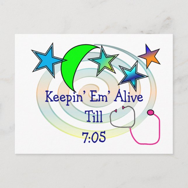 Funny Nurse T-Shirts and Gifts Postcard (Front)