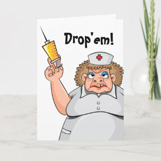 Funny Nurse Thank You Humorous Nurses Humor Thanks Card