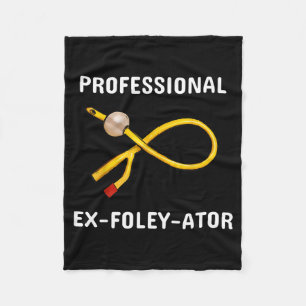 Funny Nurse Urology Crew T- Catheter Joke Student  Fleece Blanket