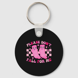 Funny Nurse Valentine Please Don't Fall For Me Rn Key Ring