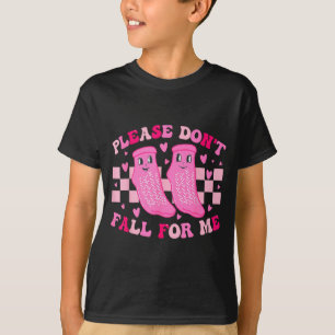 Funny Nurse Valentine Please Don't Fall For Me Rn  T-Shirt
