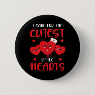 Funny Nurse Valentine’s Day Rn Icu Er Women V-day  6 Cm Round Badge