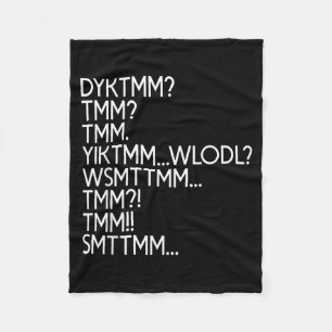 Funny Nursery Rhyme Dyktmm Nostalgic Saying Women Fleece Blanket