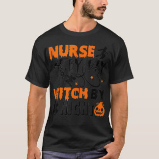 Funny Nurses Halloween LPN CNA RN Ladies Witch Nu T-Shirt