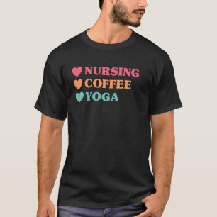 Funny Nursing Coffee Yoga for Nurses Long Sleeve T-Shirt