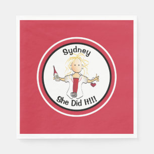 Funny Nursing School Graduation Napkins