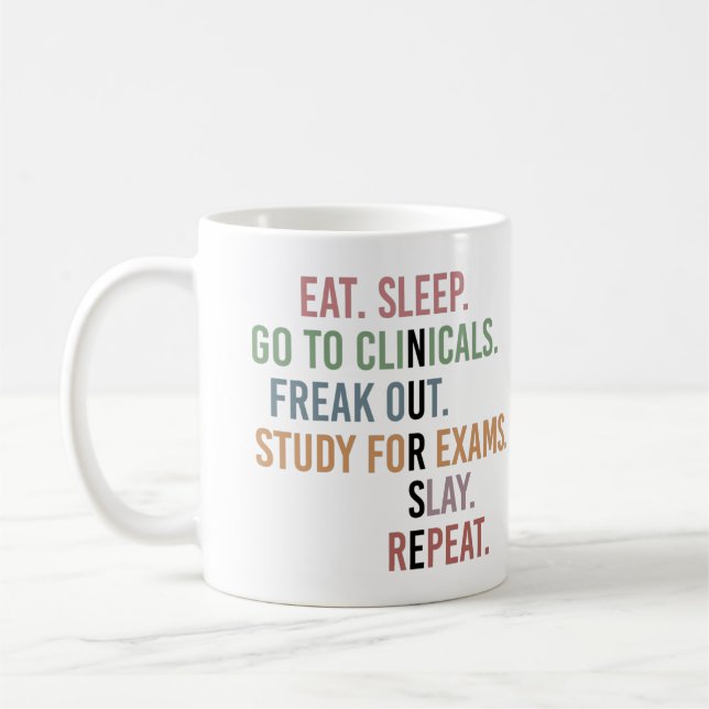 Funny Nursing School student Future Nurse Gifts Coffee Mug (Left)
