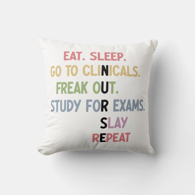 Funny Nursing School student Future Nurse Gifts Cushion (Front)