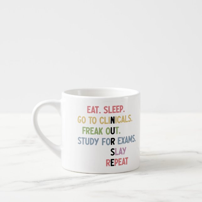 Funny Nursing School student Future Nurse Gifts Espresso Cup (Left)