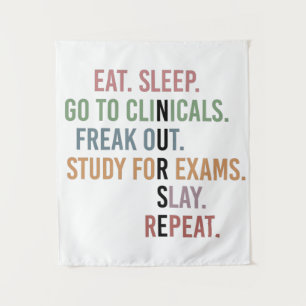 Funny Nursing School student Future Nurse Gifts Tapestry
