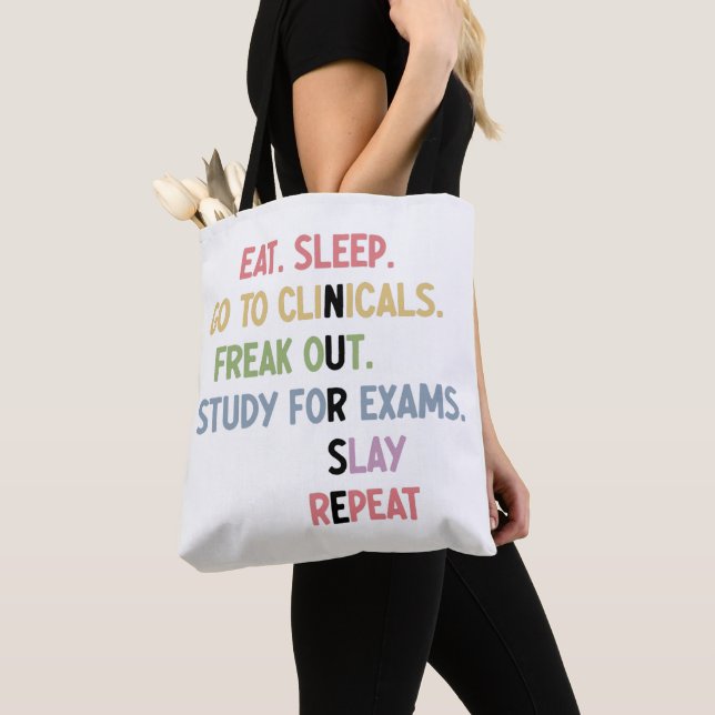 Funny Nursing School student Future Nurse Gifts Tote Bag (Close Up)