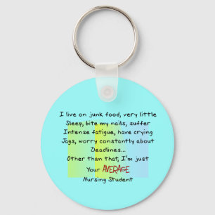Funny Nursing Student Gifts Key Ring