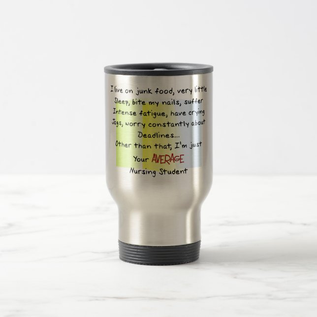 Funny Nursing Student Gifts Travel Mug (Center)